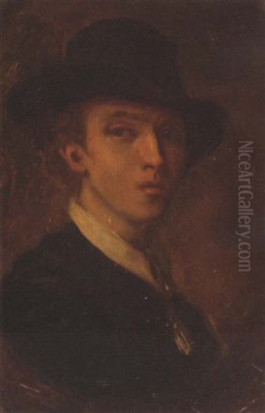 Portrait Of Willem Maris Oil Painting by Jacob Henricus Maris