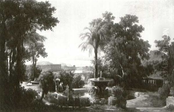 Susannah And The Elders Oil Painting by Karoly Marko the Elder