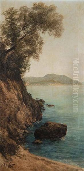 Vedute Costiere (pair) Oil Painting by Henry Marko