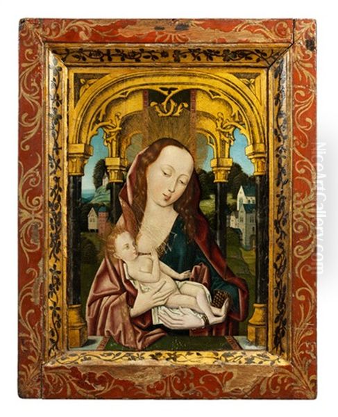 Maria Lactans Oil Painting by Simon Marmion