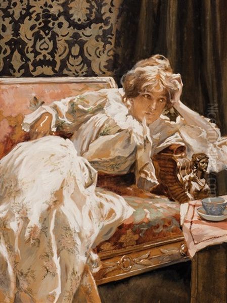 Na Lenosce Oil Painting by Ludwig, Ludek Marold