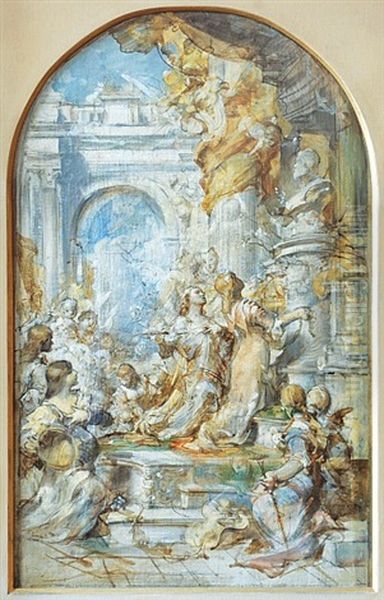 Artes Juventes Oil Painting by Ludwig, Ludek Marold