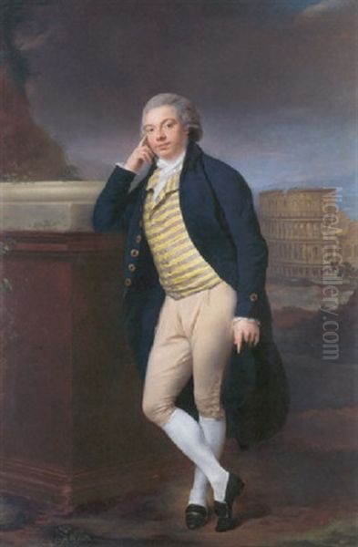 Portrait Of Sir Thomas Stapleton 6th Bt., Later Baron Le Despencer Oil Painting by Anton von Maron