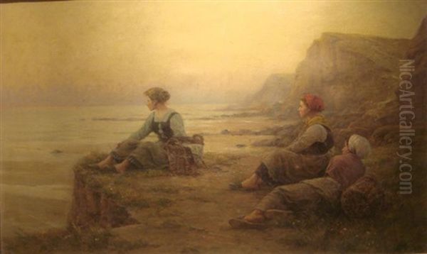 Bords De Falaise Oil Painting by Georges-Philibert-Charles Maroniez