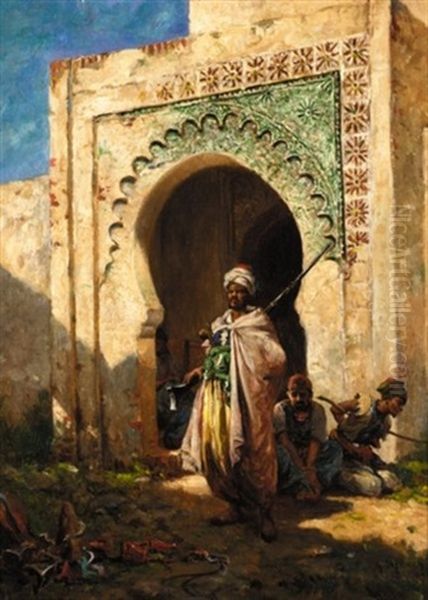 The Guard Oil Painting by Georges-Philibert-Charles Maroniez