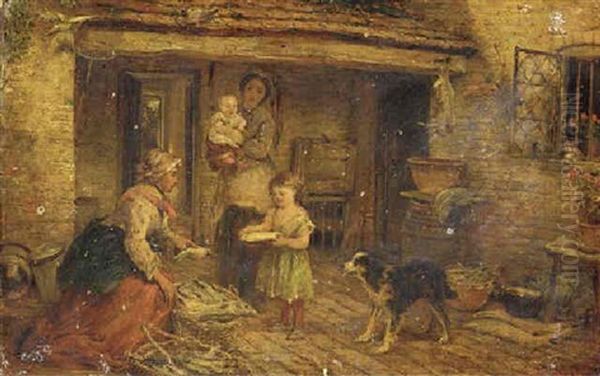 The Fish Seller Oil Painting by Thomas Falcon Marshall