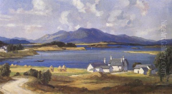 Coastal Landscape Oil Painting by Freda, Nee Clulow Marston