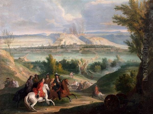 Le Siege De Namur Oil Painting by Jean-Baptiste Martin