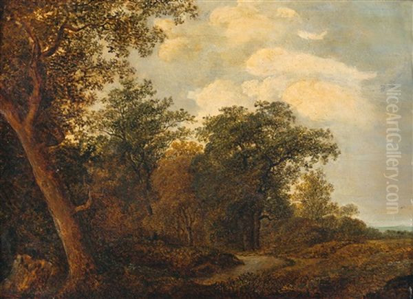 Waldlandschaft Oil Painting by Martin Martin