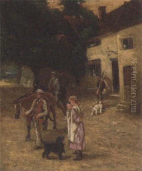 The Sportsman's Return Oil Painting by Sylvester Martin