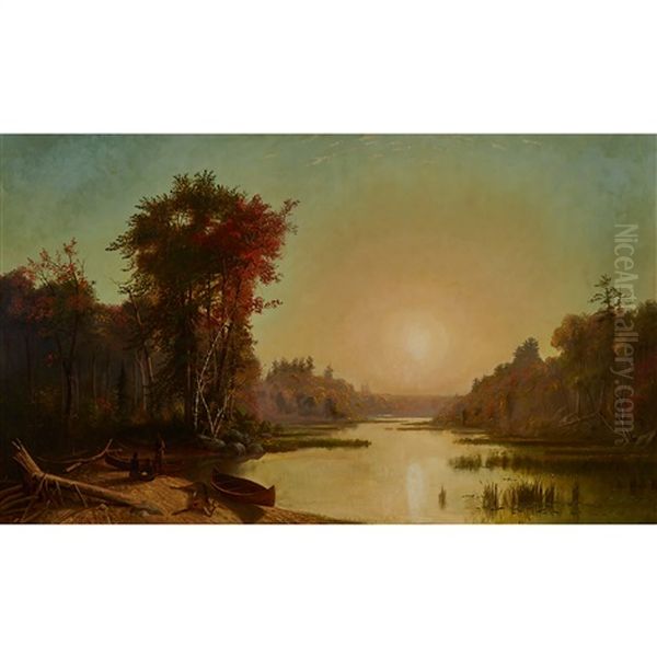 The Successful Hunt Oil Painting by Thomas Mower Martin