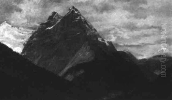 Mountain Landscape Oil Painting by Thomas Mower Martin