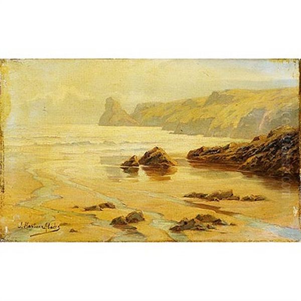 Marina Oil Painting by Juan Martinez Abades