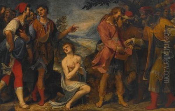 Joseph Sold Into Slavery By His Brothers Oil Painting by (attr.) Mascagni, Donato (Fra Arsenio)