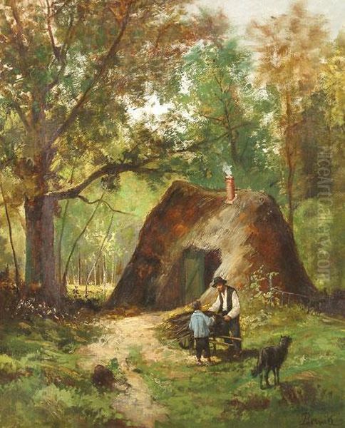 Barbizoni Taj Oil Painting by Camille Bernier