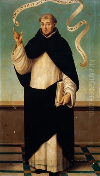 Saint Vincent Ferrer Oil Painting by Vicente Juan (de Juanes) Masip