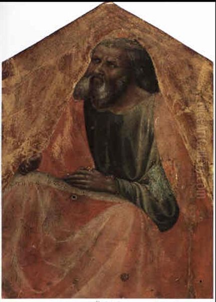 A Prophet Or Evangelist Oil Painting by Tommaso di Cristoforo Fini Masolino da Panicale