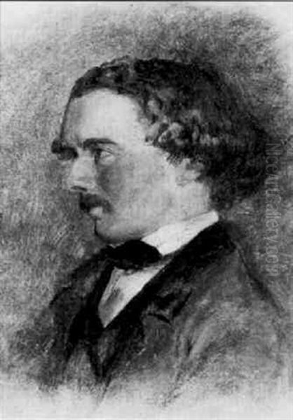 Portrait Of A Young Man Oil Painting by George Hemming Mason