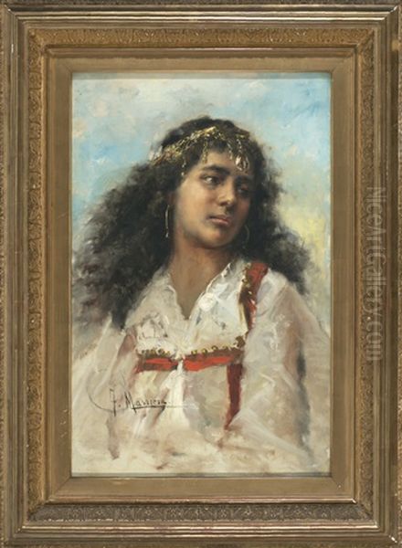 Joven Oriental Oil Painting by Francisco Masriera y Manovens