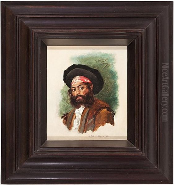 El Tio Chorro-jumo Oil Painting by Francisco Masriera y Manovens