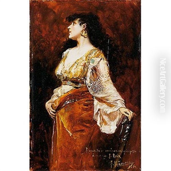 Judith Oil Painting by Francisco Masriera y Manovens