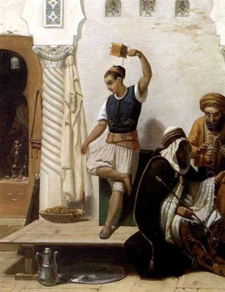 Le Fileur Oil Painting by Emmanuel Masse