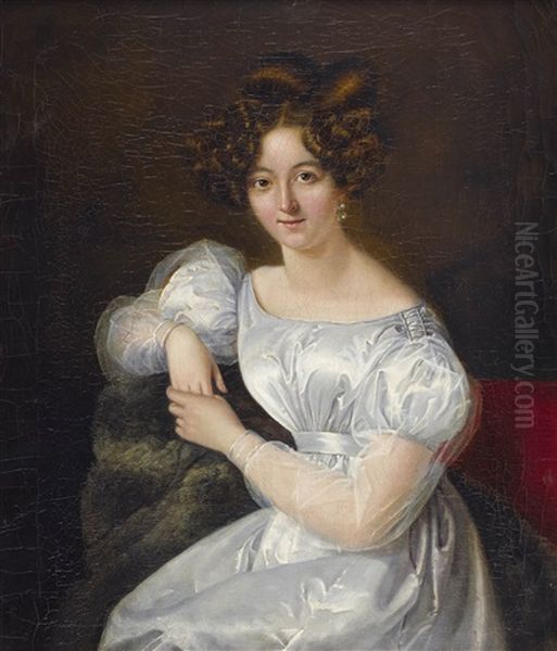 Bildnis Einer Dame Oil Painting by Firmin Massot