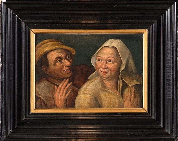 Het Boerenpaar Oil Painting by Jan Massys