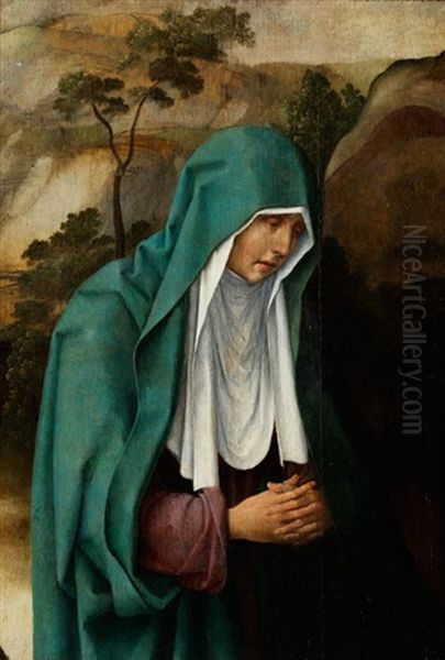 Trauernde Maria Oil Painting by Master Of Frankfurt