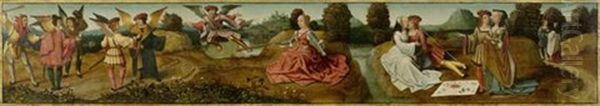 Allegorie Der Liebe Oil Painting by Master Of Frankfurt