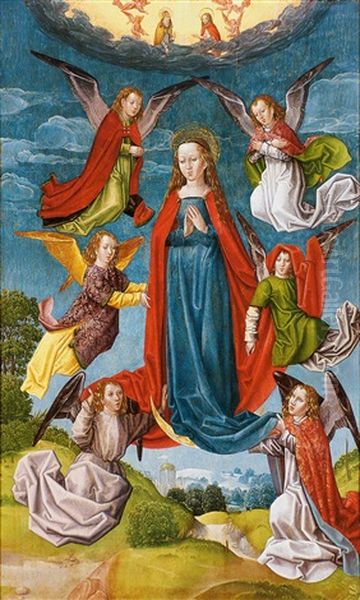 Asuncion De La Virgen Oil Painting by Master Of The Legend Of Saint Lucy