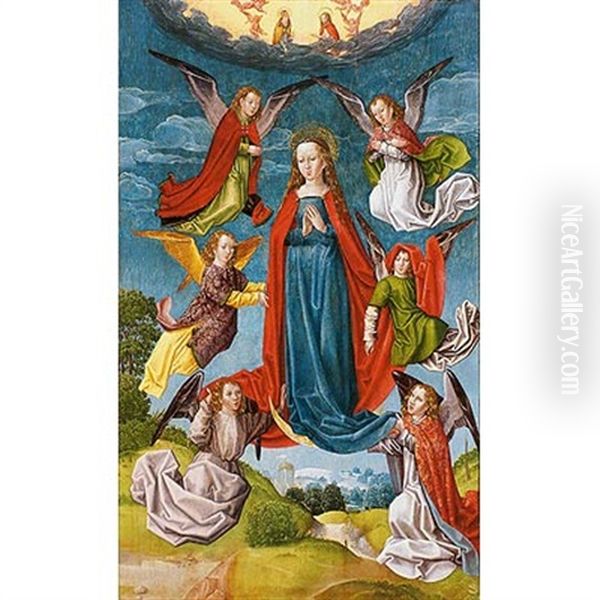 Asuncion De La Virgen Oil Painting by Master Of The Legend Of Saint Lucy