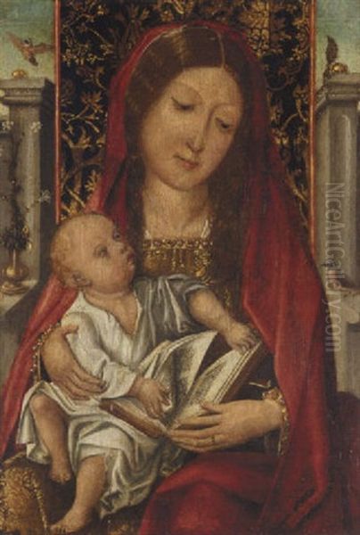The Virgin And Child Oil Painting by Master Of The Legend Of Saint Lucy