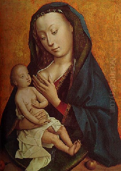 The Virgin And Child Oil Painting by Master Of The Legend Of Saint Lucy