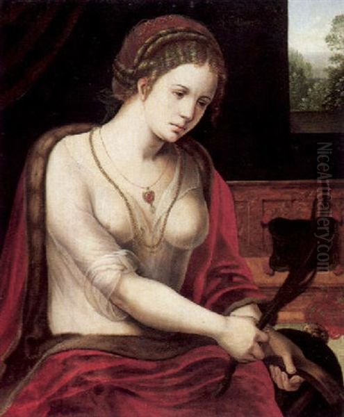 Die Heilige Catharina Oil Painting by Master of the Parrot