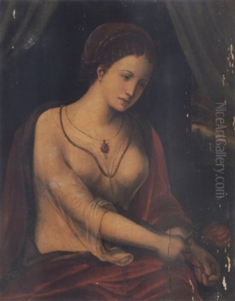 Lucretia Oil Painting by Master of the Parrot