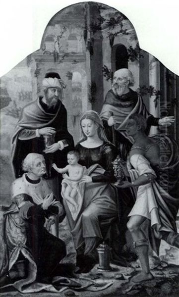 Adoration Of The Magi Oil Painting by Master of the Parrot