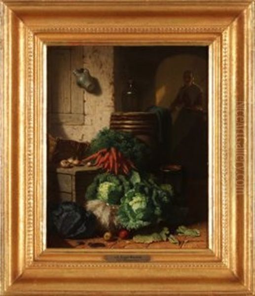 Kuchenstillleben Oil Painting by Johannes Engel Masurel