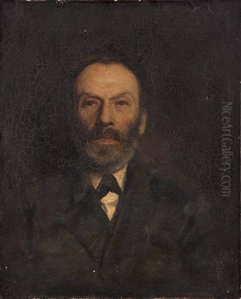 Portrait Of John Zeile Oil Painting by Arthur Frank Mathews