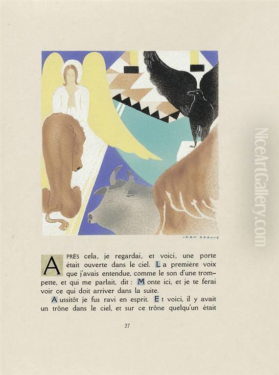 L'apocalypse De St-jean Oil Painting by Jean Berque