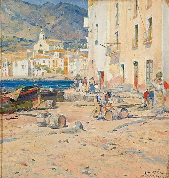 Cadaques Oil Painting by Segundo Matilla Marina