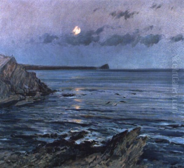 Marina Oil Painting by Segundo Matilla Marina