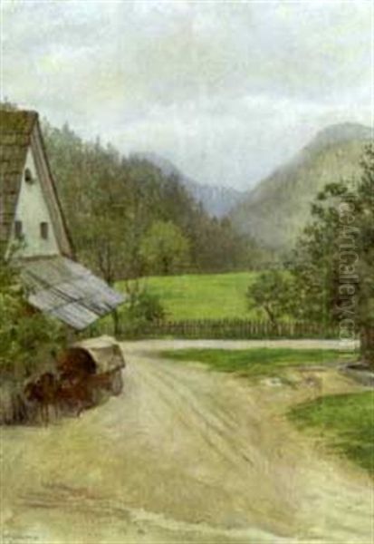 Wildalpen Oil Painting by Franz Von Matsch