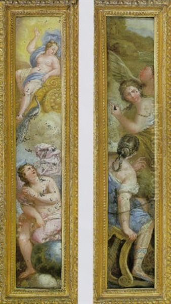 Allegoria Dell'aria E Della Terra Oil Painting by Paolo de Matteis