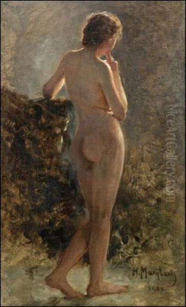 Nude Model Oil Painting by Nikolai Sergeevich Matveev