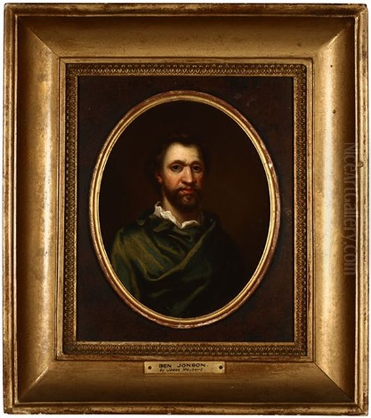 Ben Jonson, Portrait Of The Playwright Oil Painting by James Francis Maubert