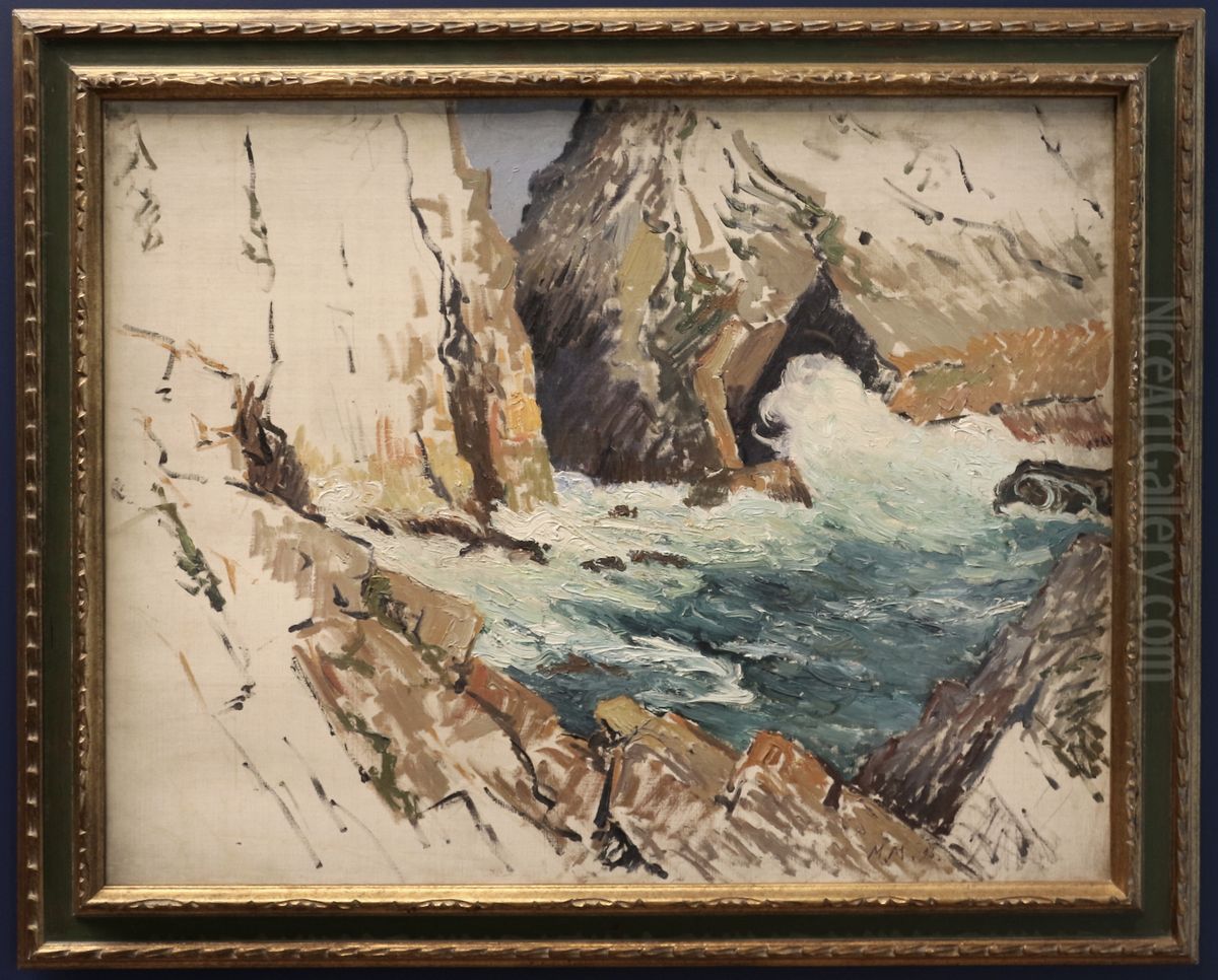 La Crique Oil Painting by Maxime Maufra