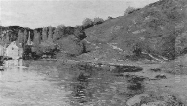 Paysage Pont-aven Oil Painting by Maxime Maufra