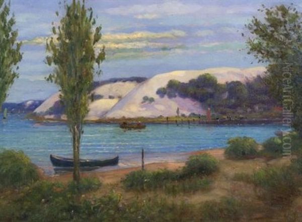 Pigeon Hill Oil Painting by Charles Alfred Maurer