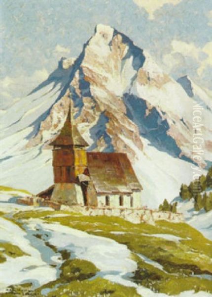 Arosa Oil Painting by Hans Maurus